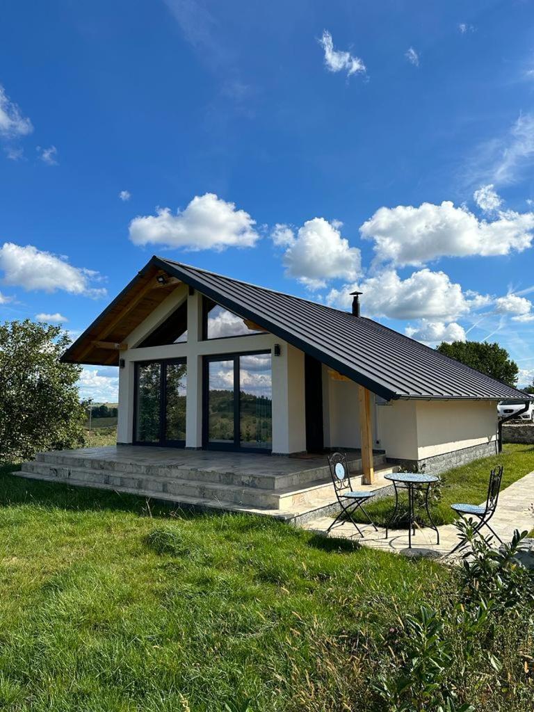 Casa Moderna In Sinteu - Intersectia Intre Modern Si Linistea Naturii Huta Voivozi ภายนอก รูปภาพ
