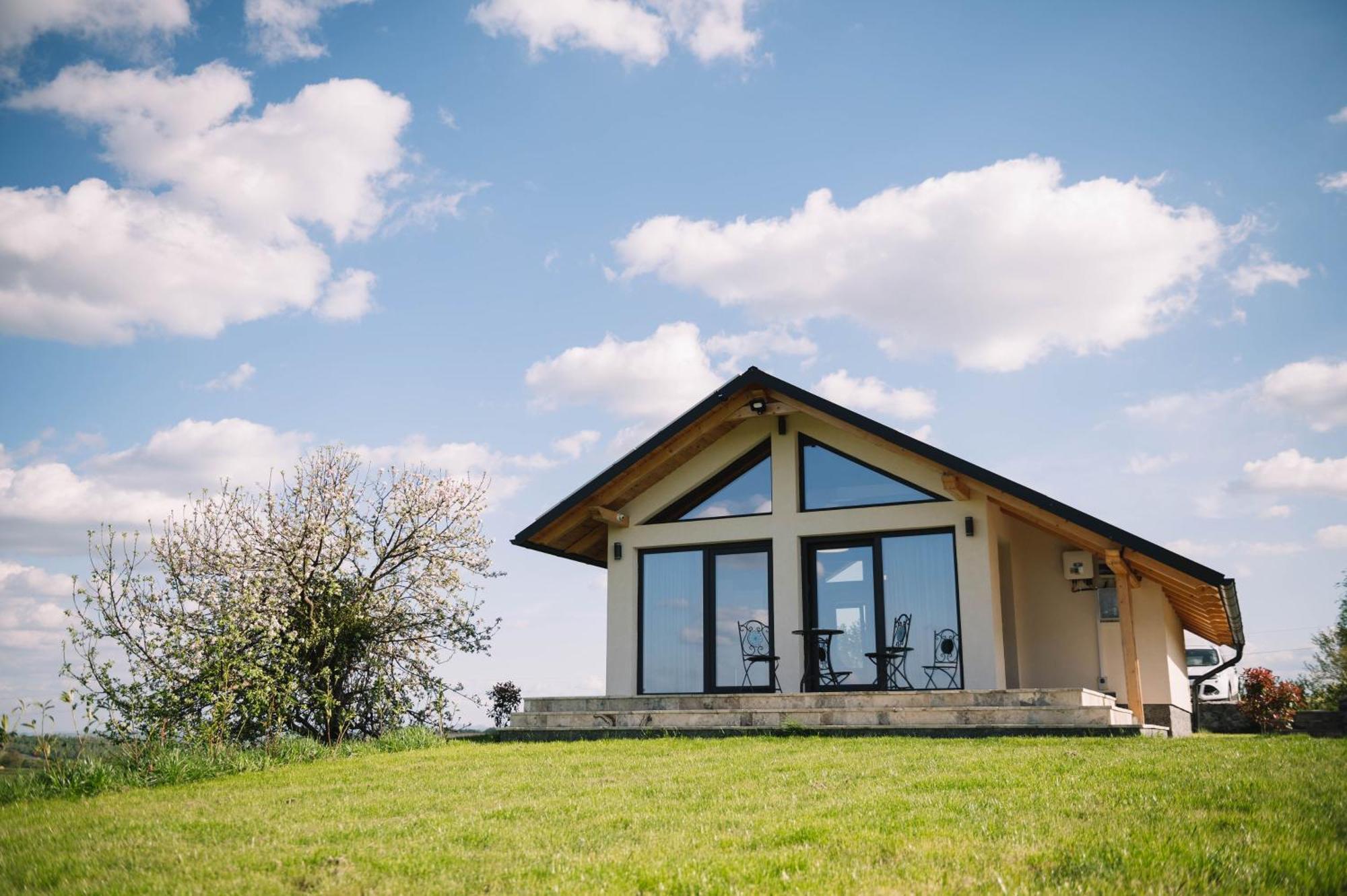 Casa Moderna In Sinteu - Intersectia Intre Modern Si Linistea Naturii Huta Voivozi ภายนอก รูปภาพ